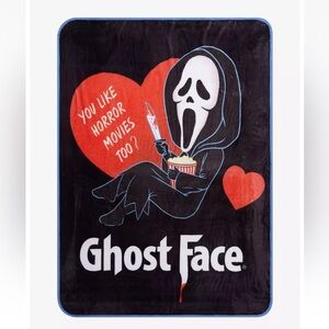 Ghost Face Horror Movie Blanket Valentine’s Day new